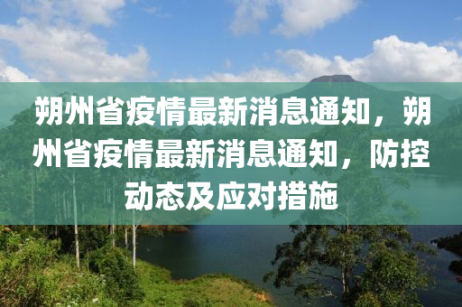 朔州省疫情最新消息通知，朔州省疫情最新消息通知，防控動態(tài)及應對措施四川好木優(yōu)材家居有限公司