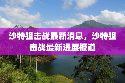 沙特狙擊戰(zhàn)最新消息，沙特狙擊戰(zhàn)最新進(jìn)展報道四川好木優(yōu)材家居有限公司