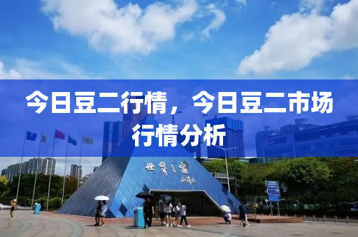 今日豆二行情，今日豆二市場行情分析