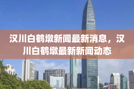 漢川白鶴墩新聞最新消息，漢川白鶴墩最新新聞動態(tài)
