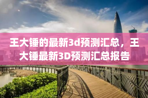 王大錘的最新3d預(yù)測(cè)匯總，王大錘最新3D預(yù)測(cè)匯總報(bào)告