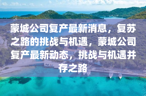 蒙城公司復(fù)產(chǎn)最新消息，復(fù)蘇之路的挑戰(zhàn)與機(jī)遇，蒙城公司復(fù)產(chǎn)最新動(dòng)態(tài)，挑戰(zhàn)與機(jī)遇并存之路
