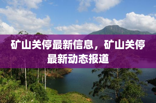 礦山關停最新信息，礦山關停最新動態(tài)報道