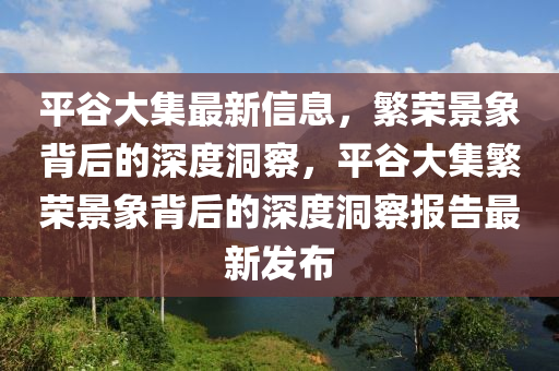 平谷大集最新信息，繁榮景象背后的深度洞察，平谷大集繁榮景象背后的深度洞察報(bào)告最新發(fā)布