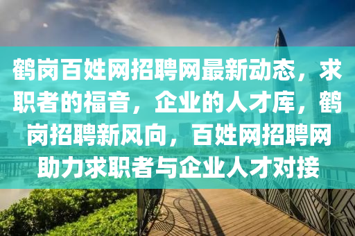 鶴崗百姓網(wǎng)招聘網(wǎng)最新動態(tài)，求職者的福音，企業(yè)的人才庫，鶴崗招聘新風(fēng)向，百姓網(wǎng)招聘網(wǎng)助力求職者與企業(yè)人才對接